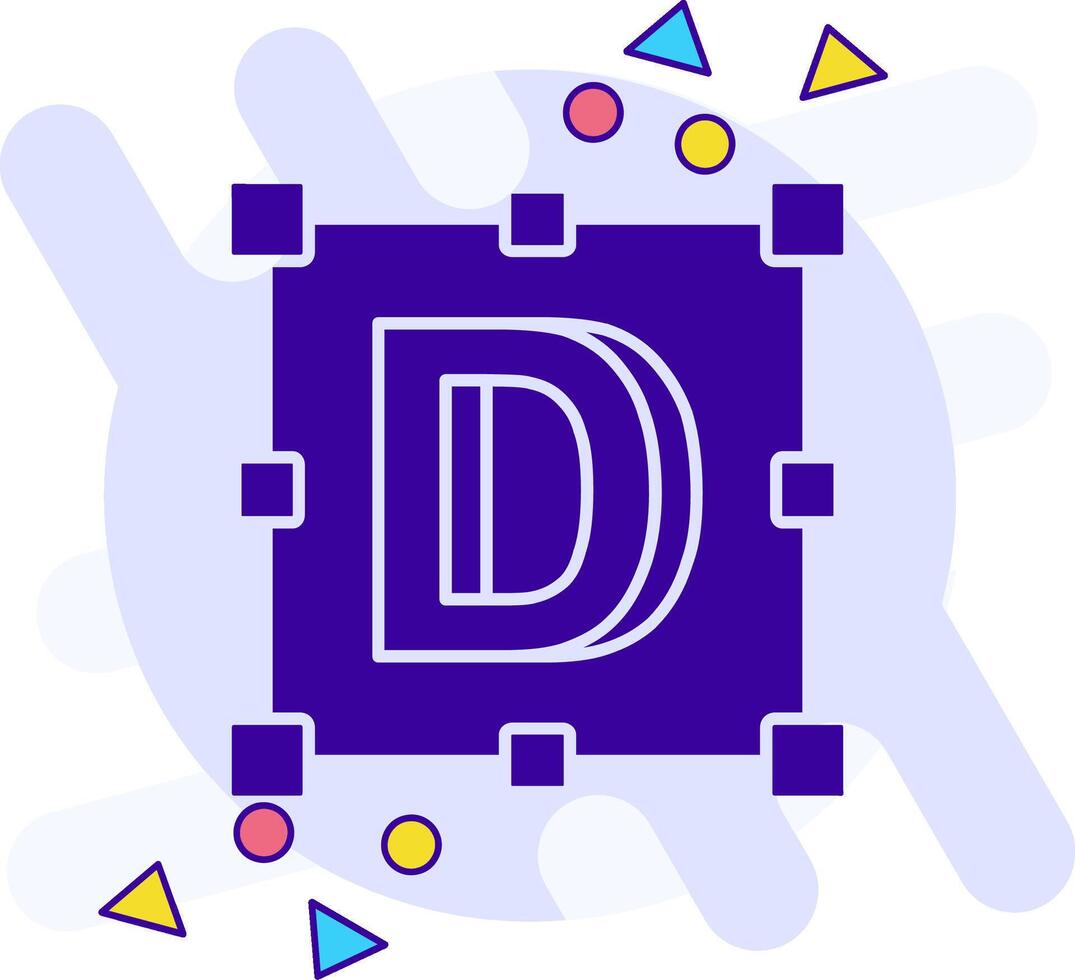 Logo freestyle solid Icon vector