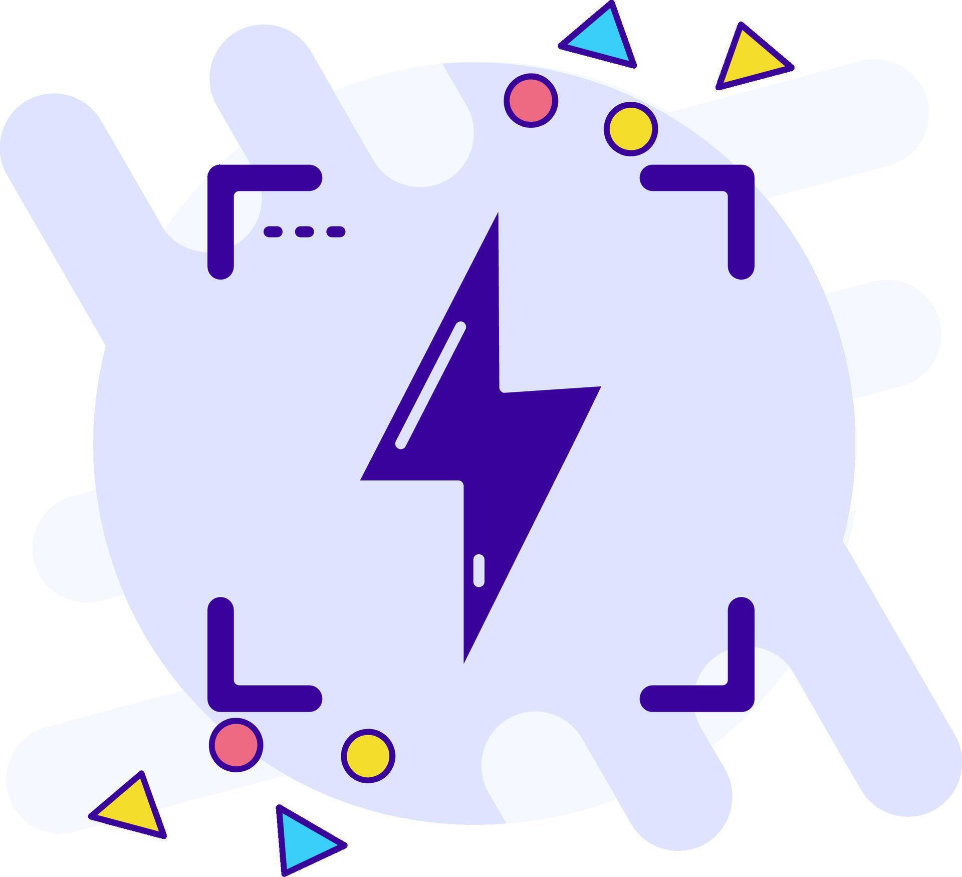 Flash freestyle solid Icon 38796153 Vector Art at Vecteezy