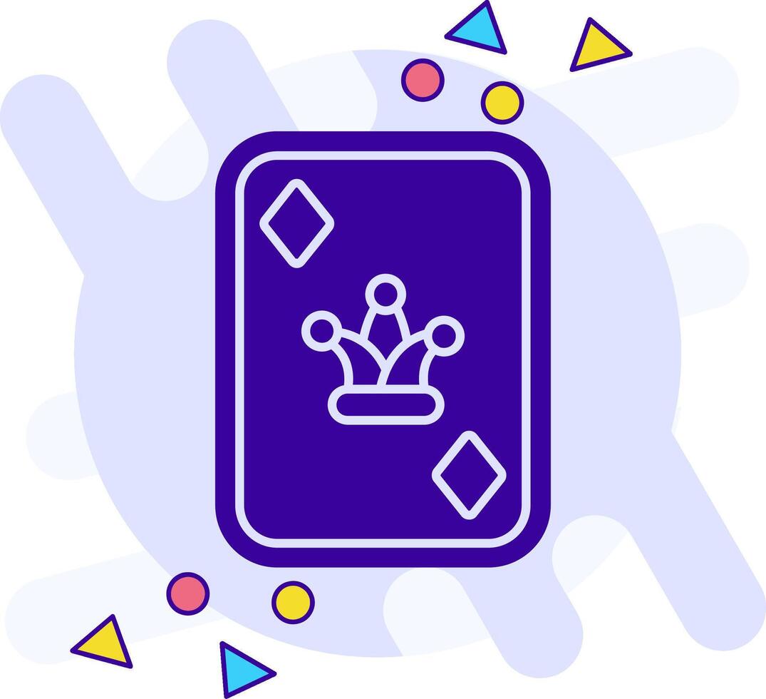 Joker freestyle solid Icon vector