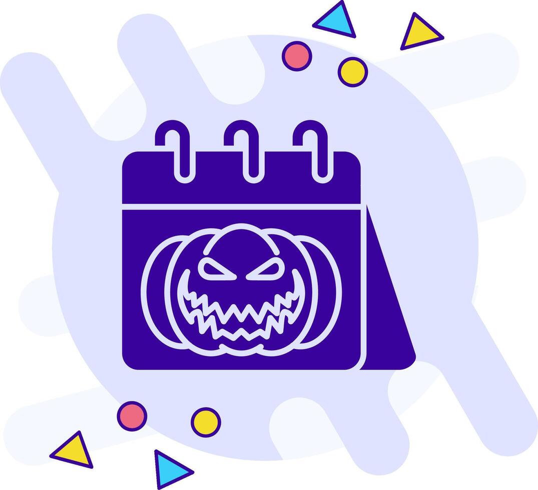 Halloween freestyle solid Icon vector