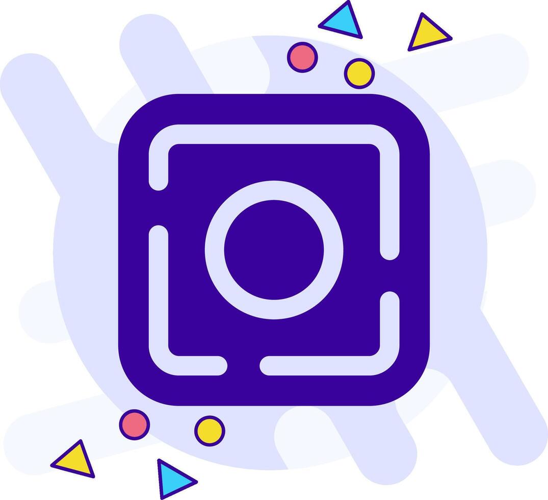 Dot freestyle solid Icon vector