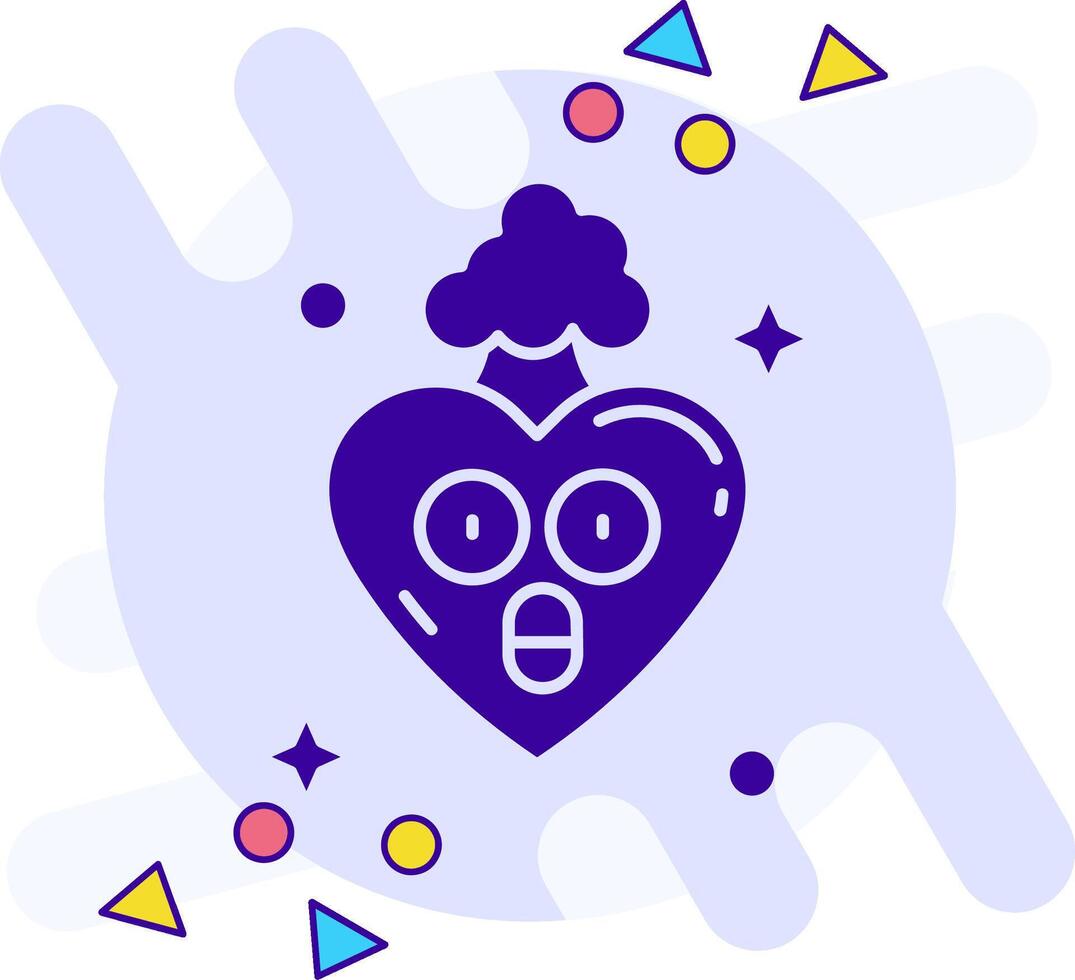 Exploding freestyle solid Icon vector
