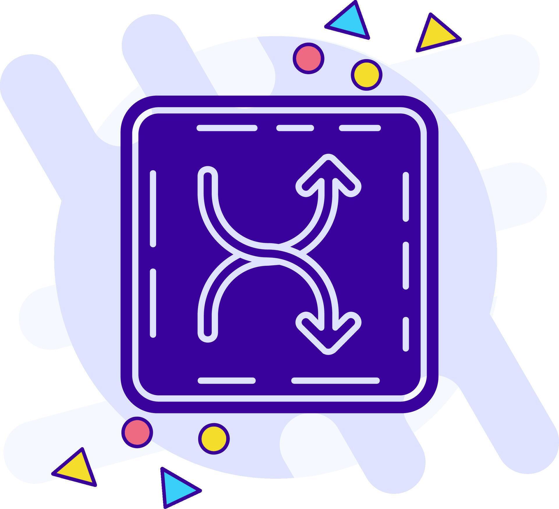 Shuffle freestyle solid Icon 38796281 Vector Art at Vecteezy