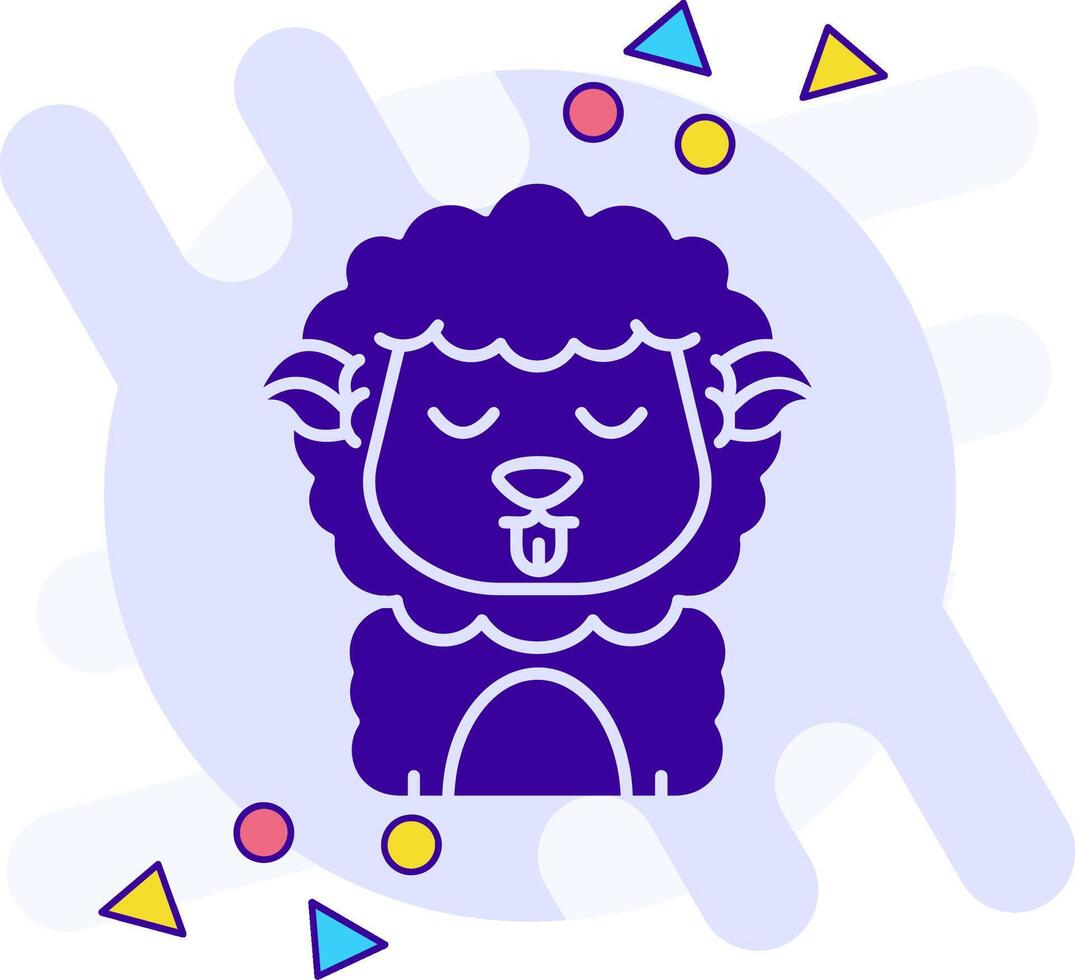 Cute freestyle solid Icon vector