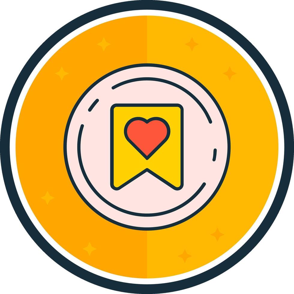 Favourite filled verse Icon vector