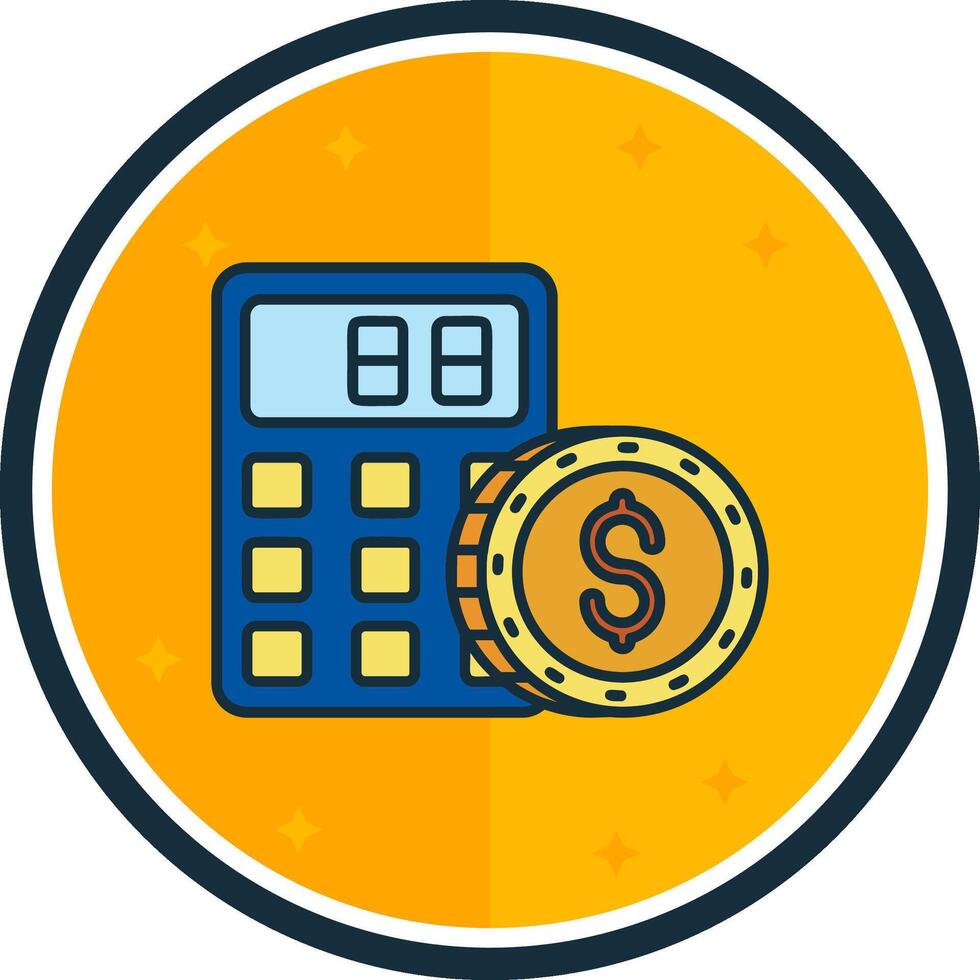 Calculator filled verse Icon vector
