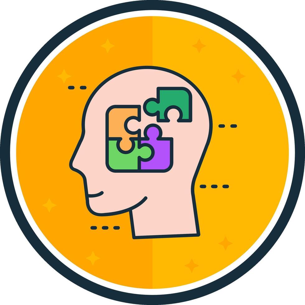 Confused filled verse Icon vector