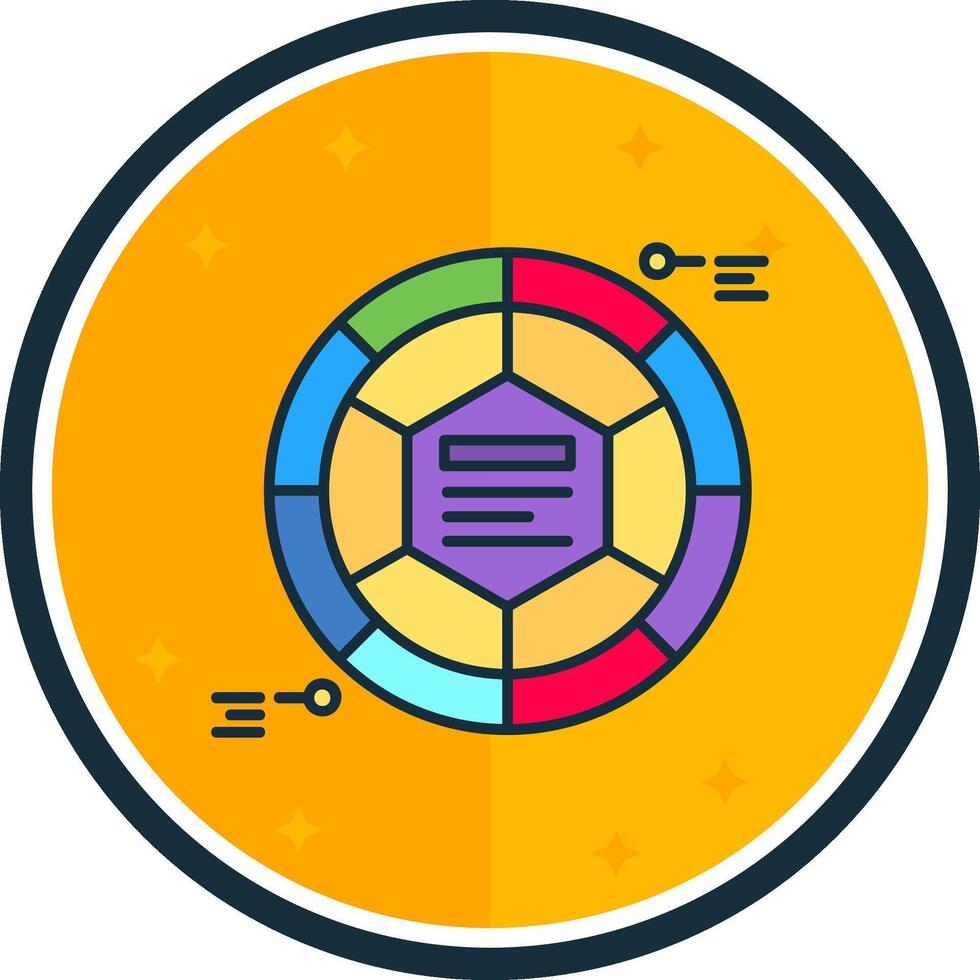 Infographic elements filled verse Icon vector