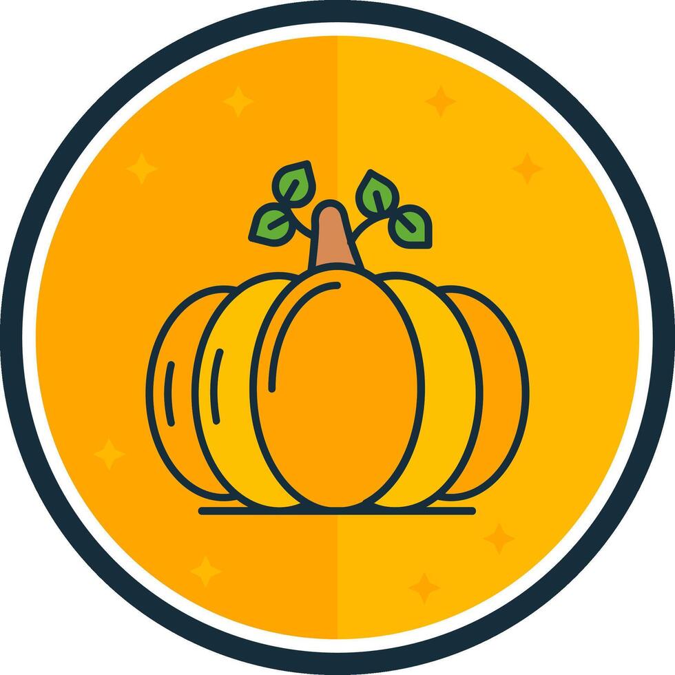 Pumpkin filled verse Icon vector