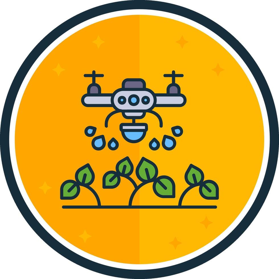 Drone filled verse Icon vector