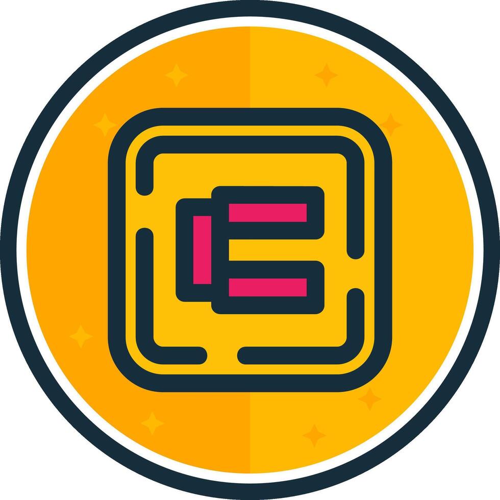 Adjustable filled verse Icon vector