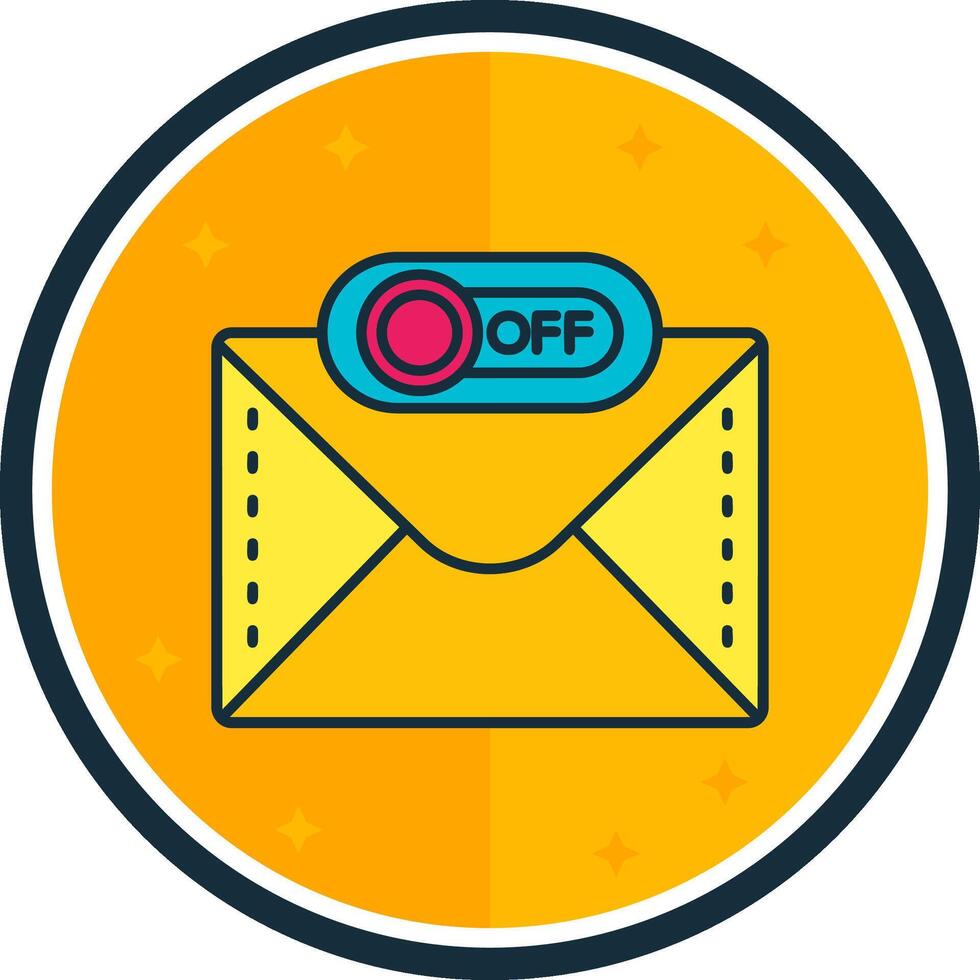 Off filled verse Icon vector