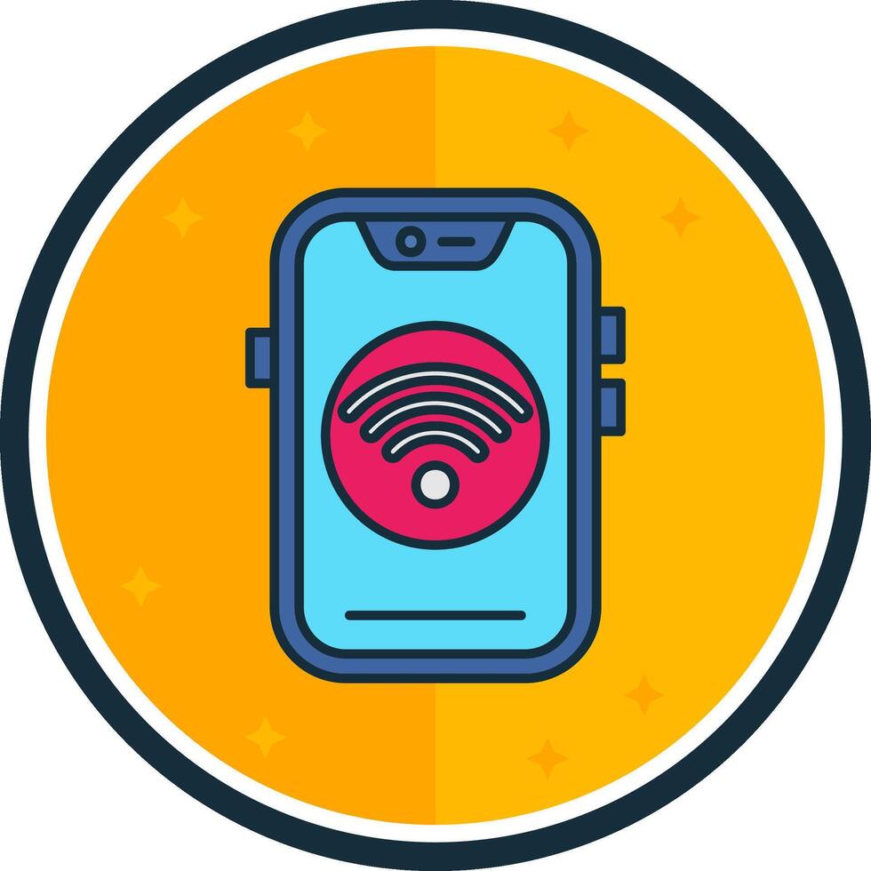 Wifi filled verse Icon vector