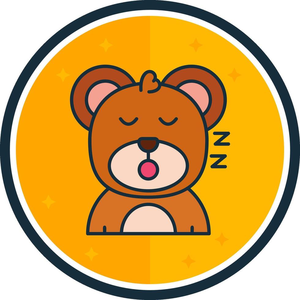 Sleep filled verse Icon vector