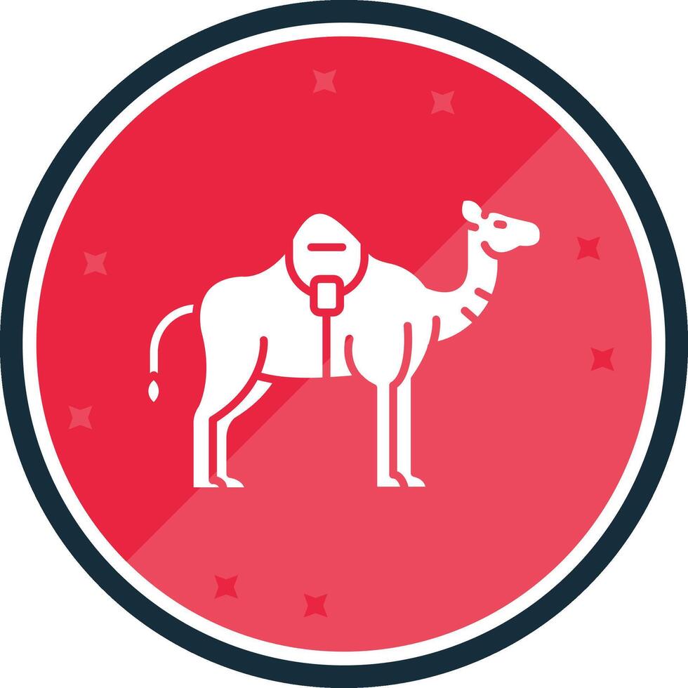 Camel Glyph verse Icon vector