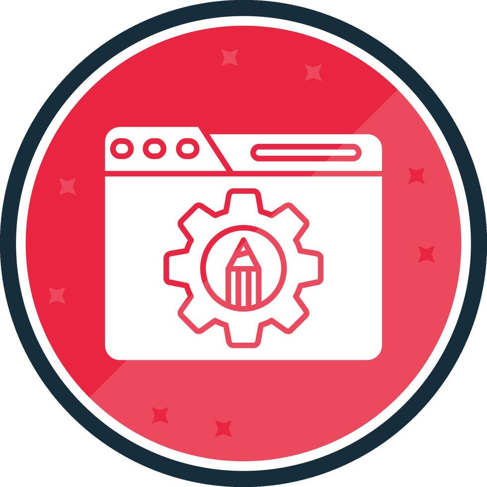 Settings Glyph verse Icon vector