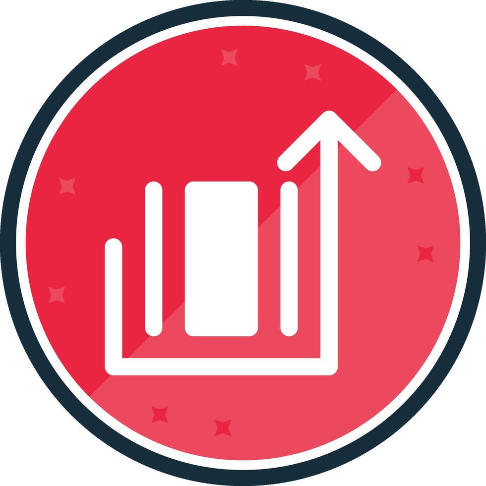 Deploy object Glyph verse Icon vector