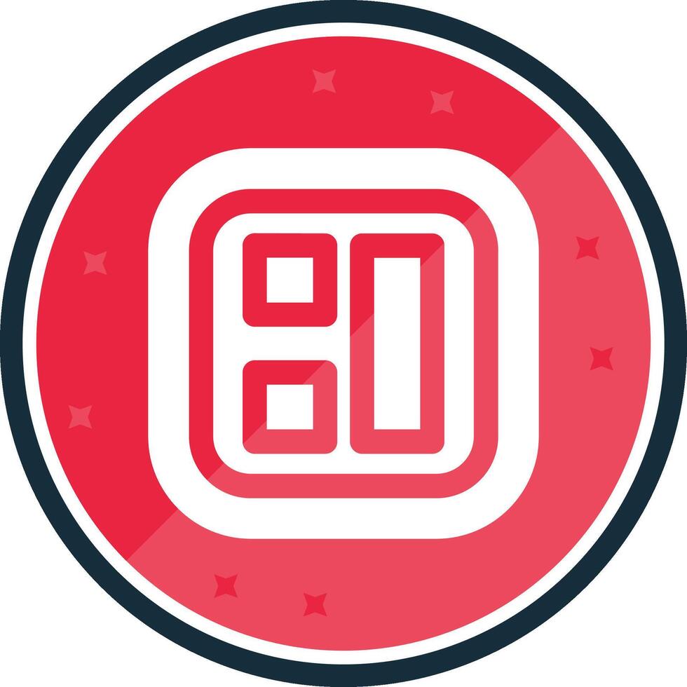 Layout Glyph verse Icon vector