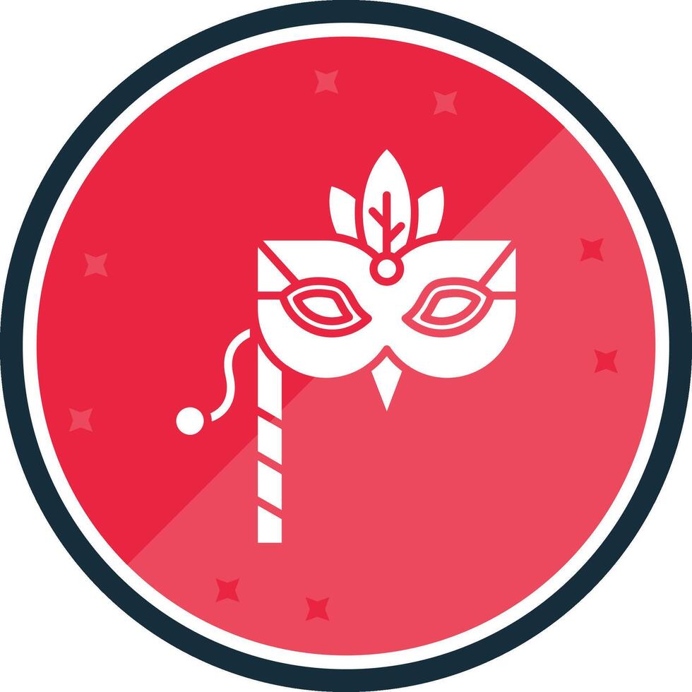Mask Glyph verse Icon vector