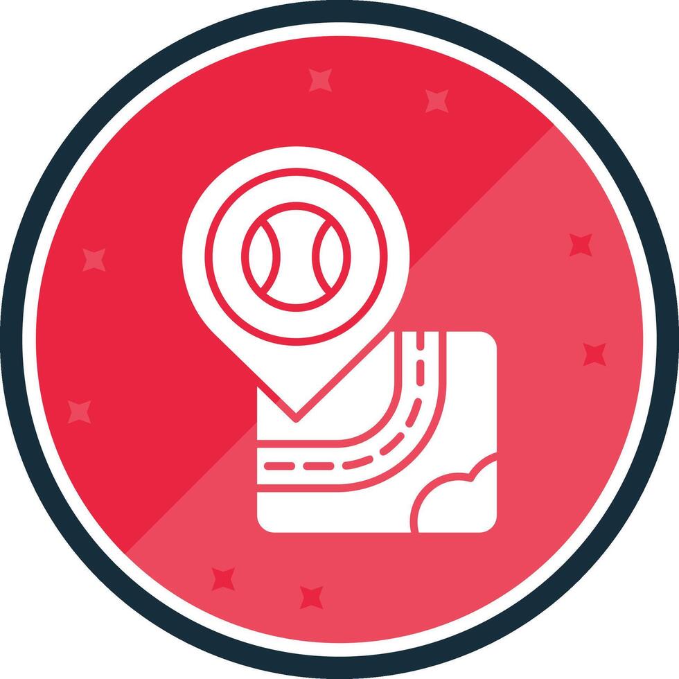 Tenis Glyph verse Icon vector