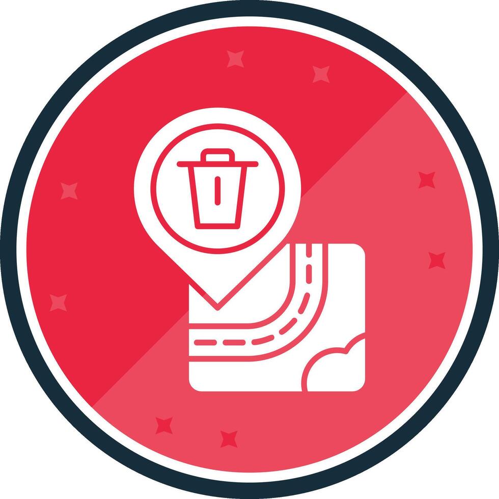 Bin Glyph verse Icon vector