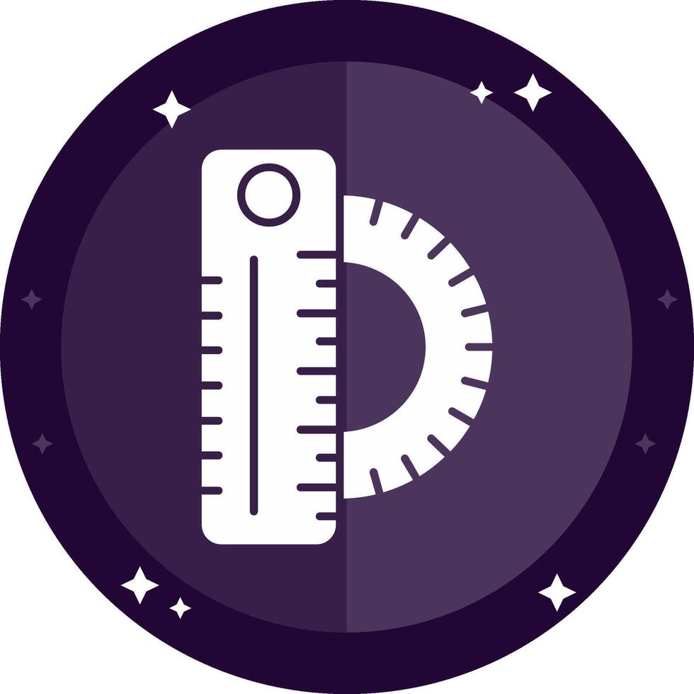 Ruler Solid badges Icon vector