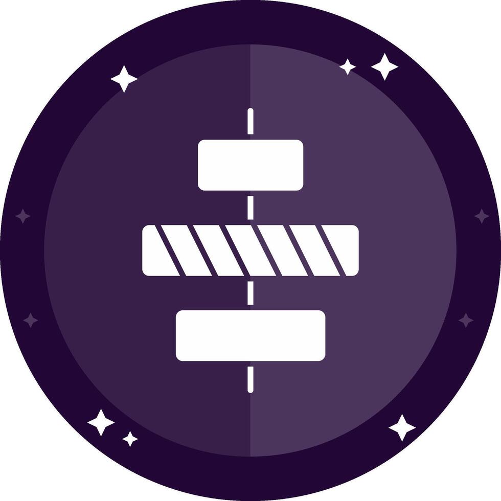 Center alignment Solid badges Icon vector