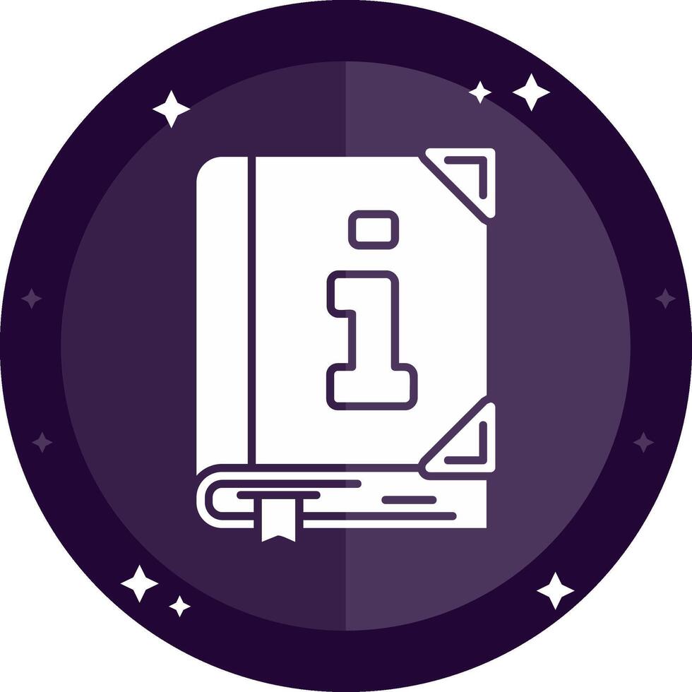 Info Solid badges Icon vector