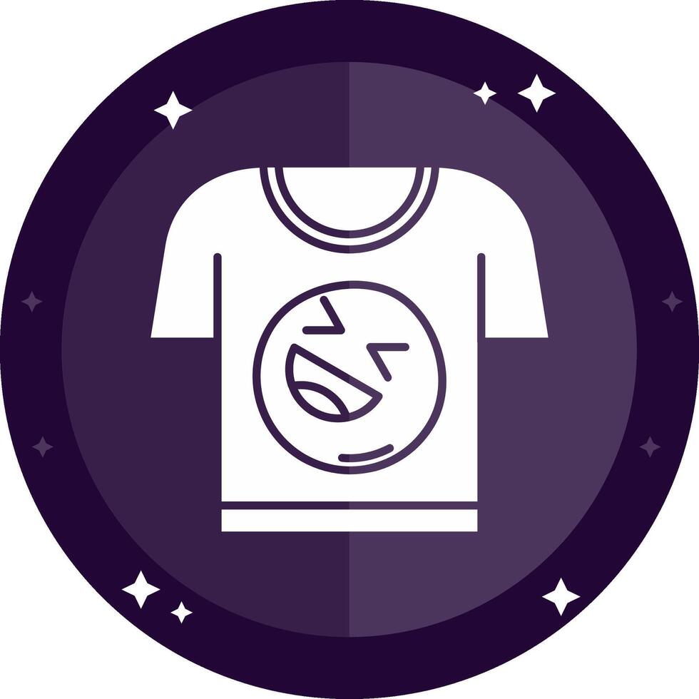 Tee Solid badges Icon vector