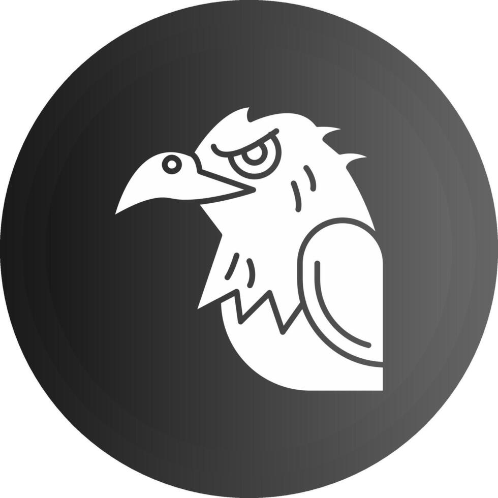 Eagle Solid black Icon vector
