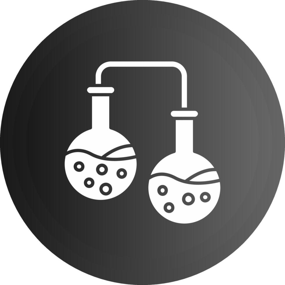 Experiment Solid black Icon vector