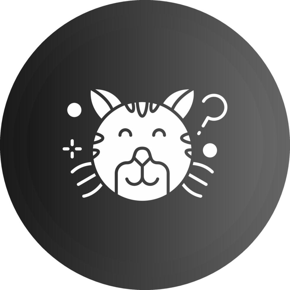 Thinking Solid black Icon vector