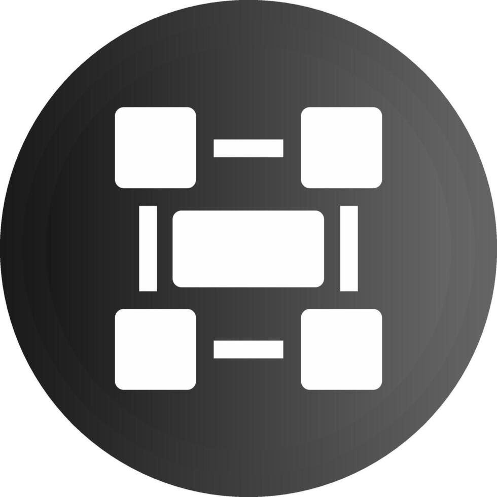Rectangle frame Solid black Icon vector