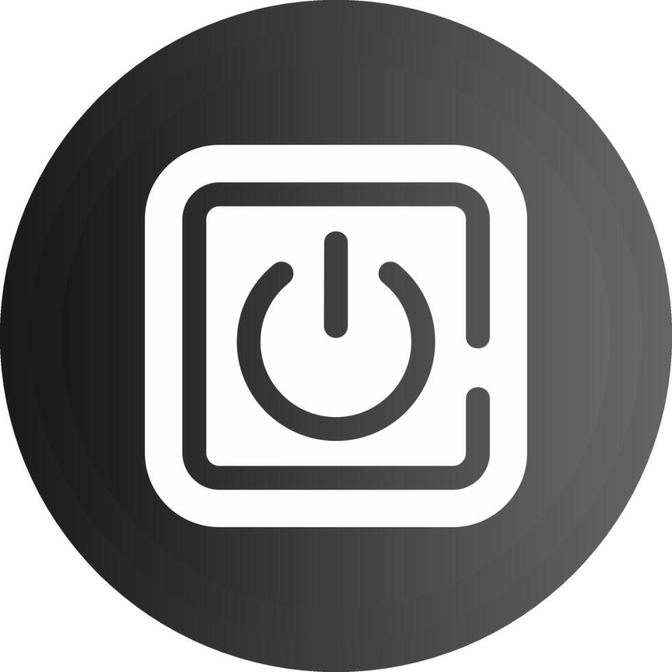 Power on Solid black Icon vector