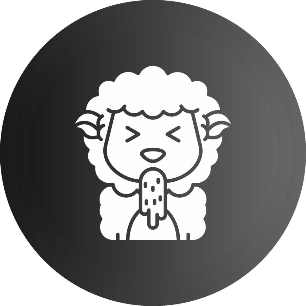Vomit Solid black Icon vector