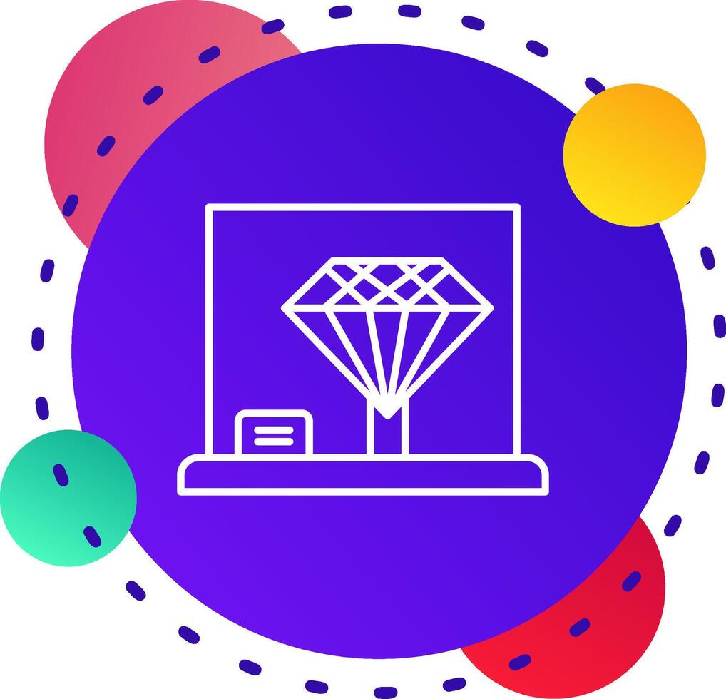 Diamond Abstrat BG Icon vector