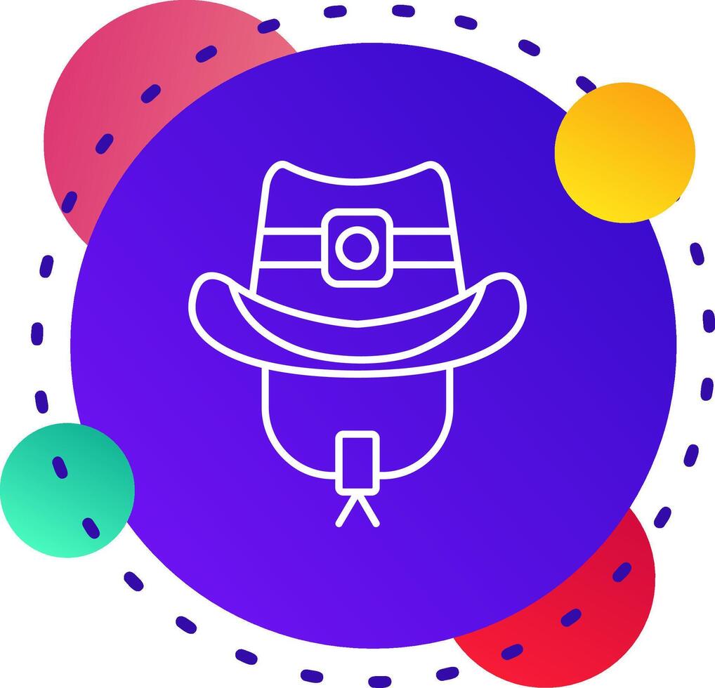 vaquero sombrero abstraer bg icono vector