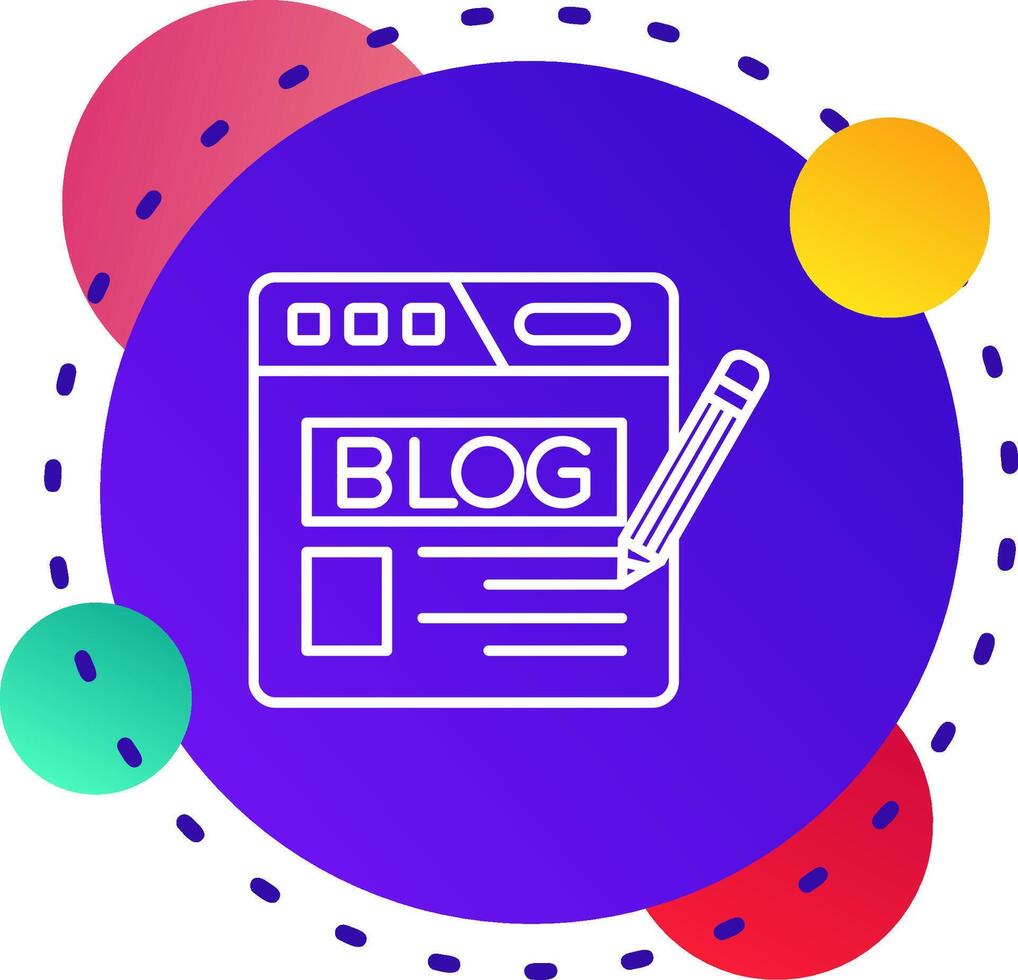 Blog abstraer bg icono vector