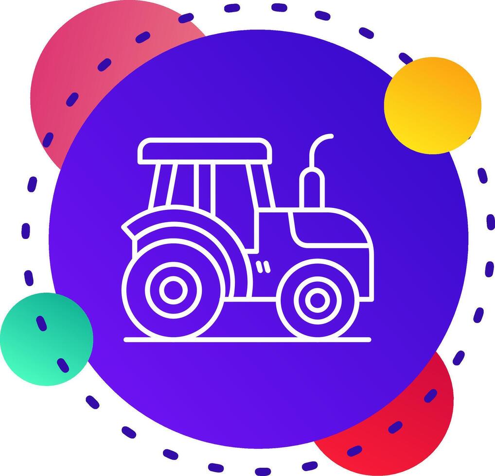 tractor abstraer bg icono vector