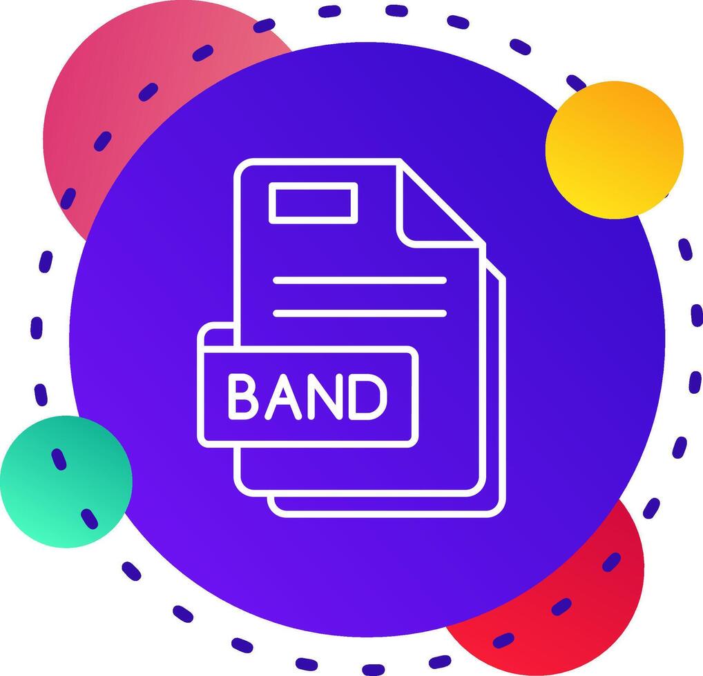 banda abstraer bg icono vector