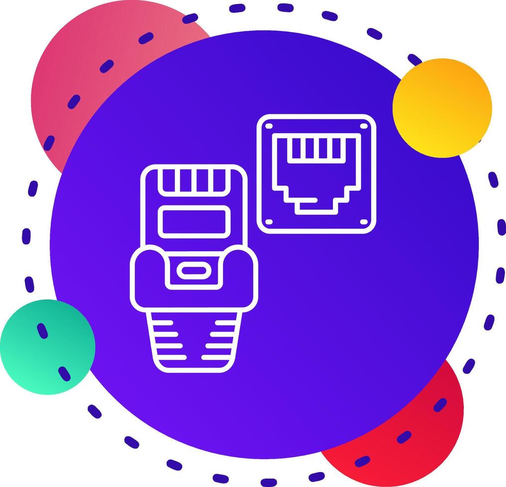 Ethernet Abstrat BG Icon vector