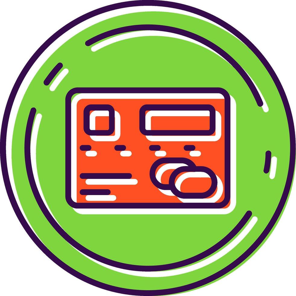 Pay Filled Icon vector