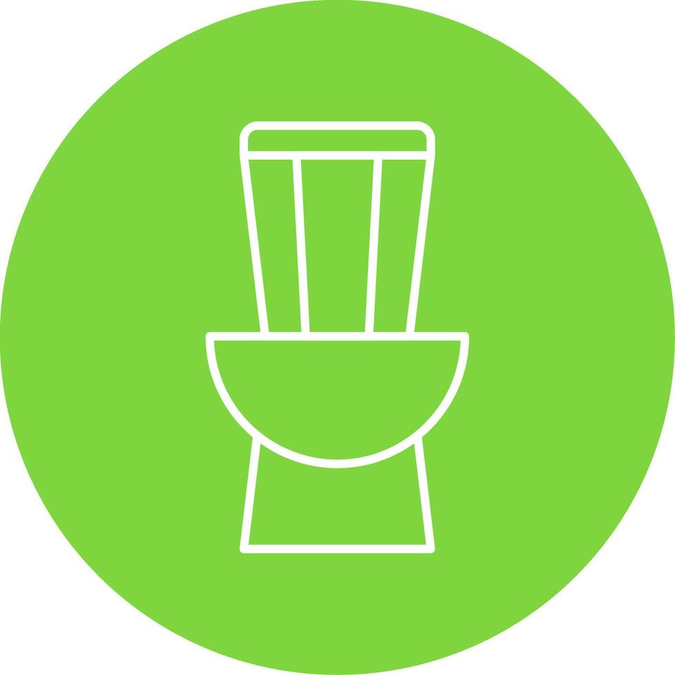 Toilet Line Circle color Icon vector