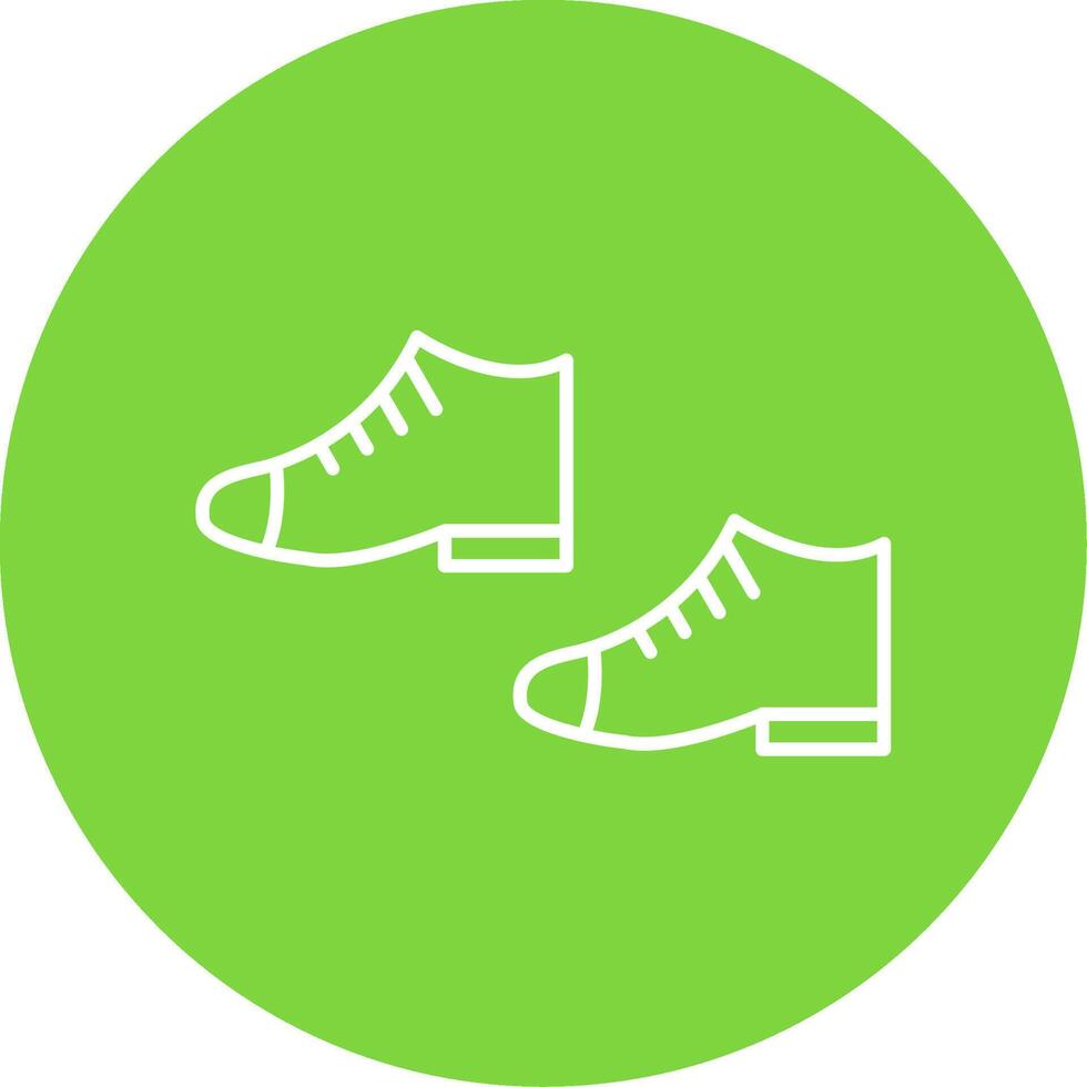 Shoes Line Circle color Icon vector