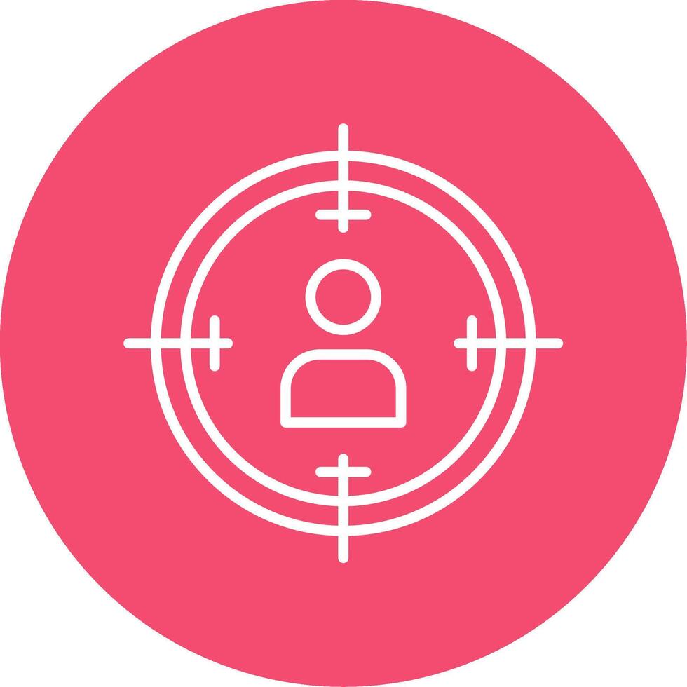 Target Line Circle color Icon vector