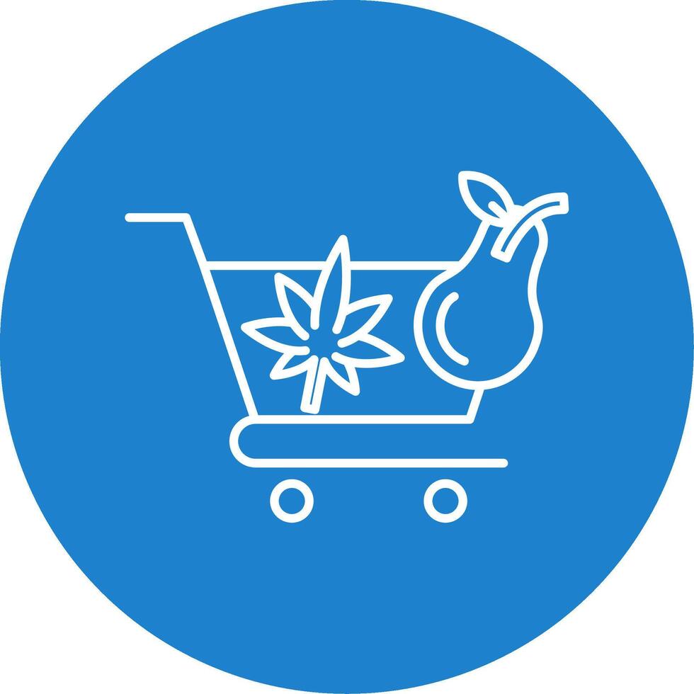 Cart Line Circle color Icon vector