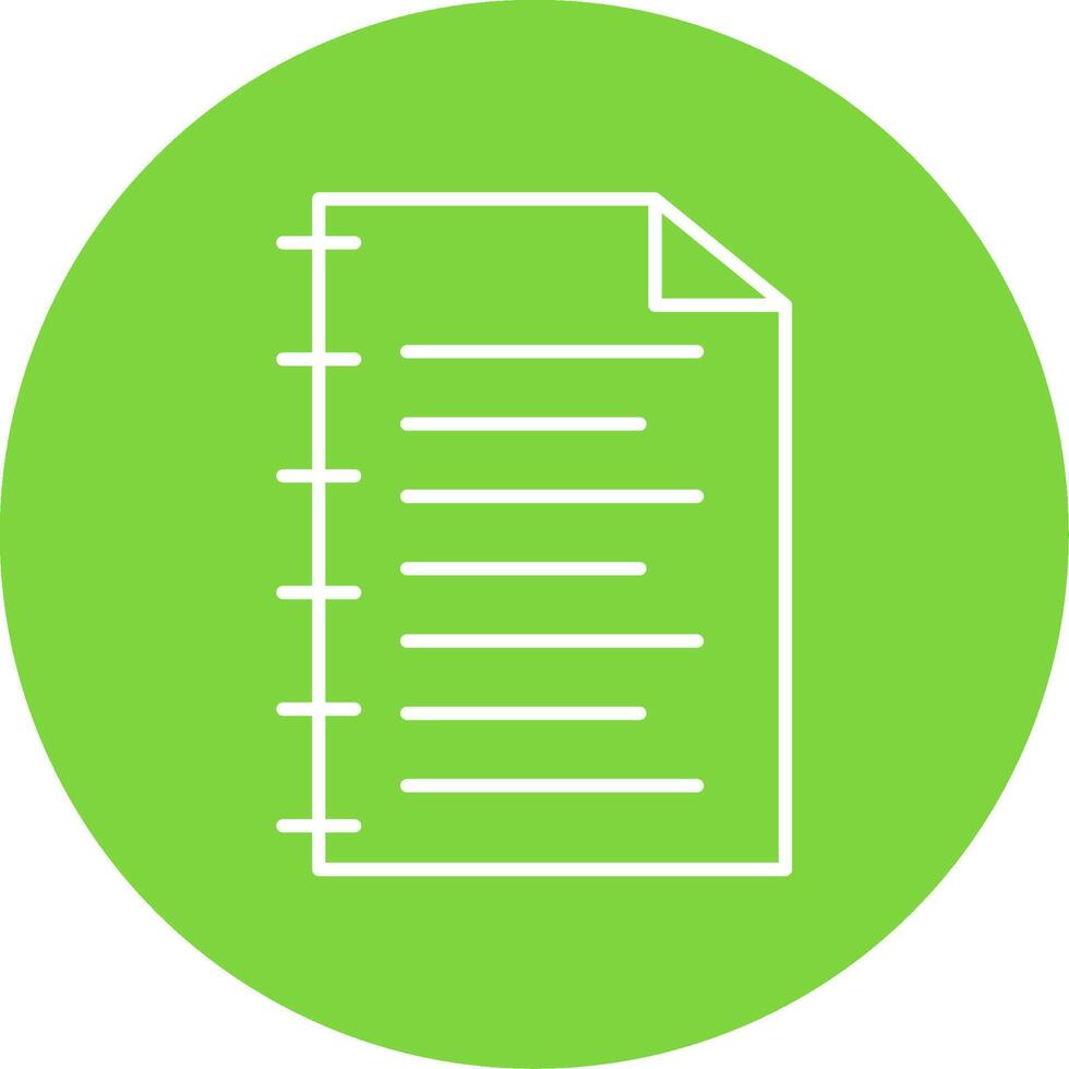 Notebook Line Circle color Icon vector