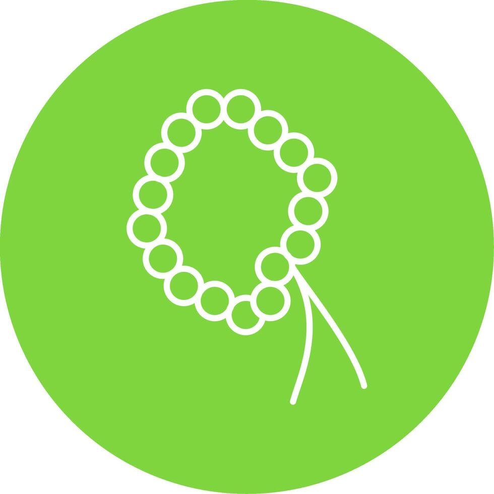 Rosary Line Circle color Icon vector