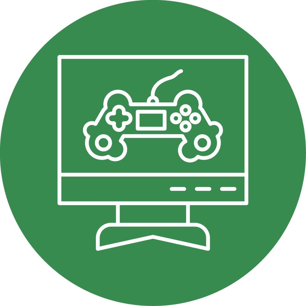Space Gaming Line Circle color Icon vector