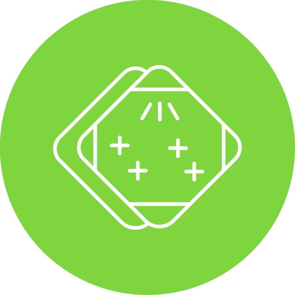 Handkerchief Line Circle color Icon vector